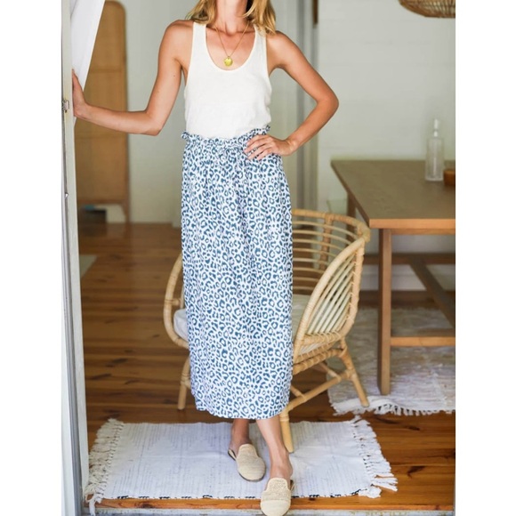 Emerson Fry Dresses & Skirts - Emerson Fry India Collection Bardot Skirt - Charcoal Leopard Organic - Size L